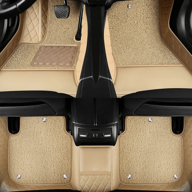 Heavy-duty floor mats for cars (With an extra mat on top)