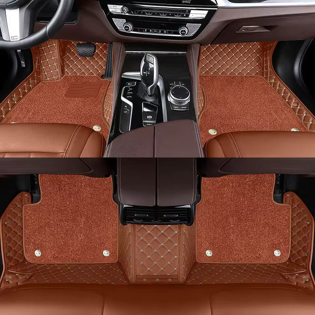 Heavy-duty floor mats for cars (With an extra mat on top)