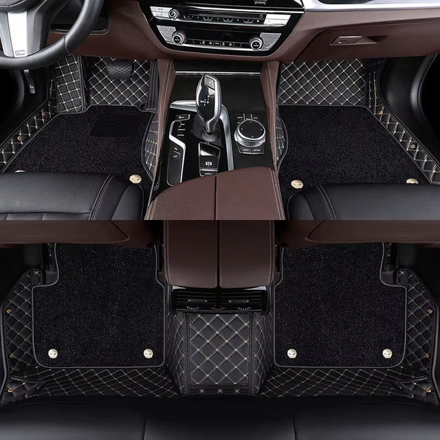 Heavy-duty floor mats for cars (With an extra mat on top)