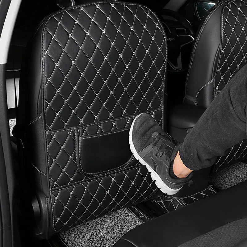 Leather Car Anti-Kick Mats