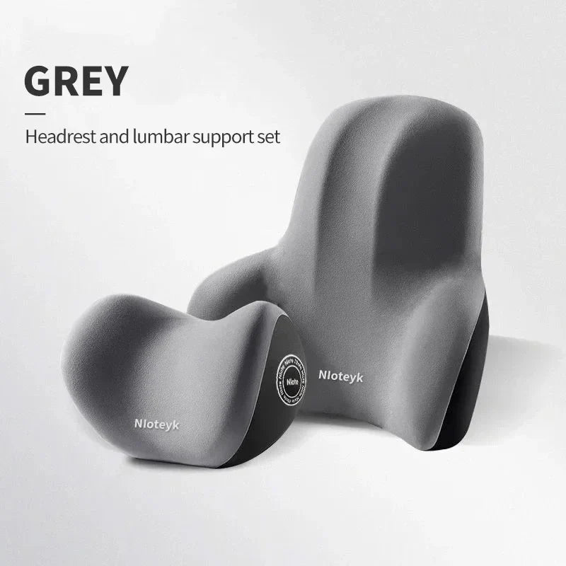 Premium Car Headrest and Lumbar Support Pillows
