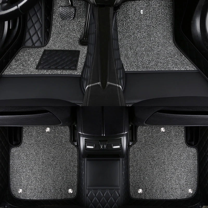 Heavy-duty floor mats for cars (With an extra mat on top)
