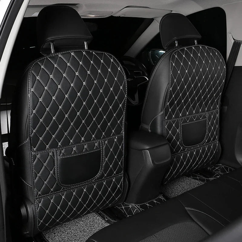 Leather Car Anti-Kick Mats