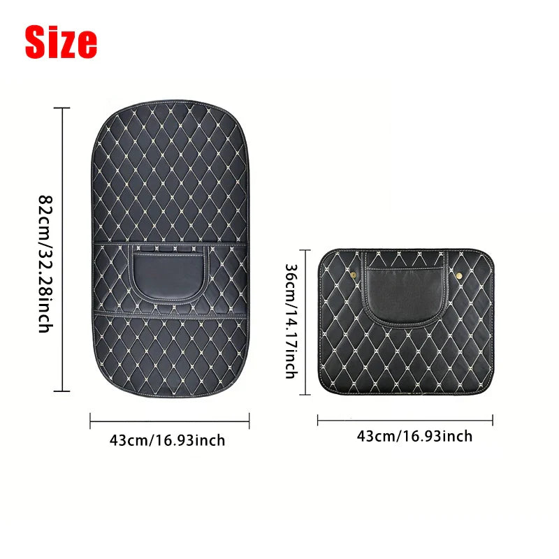 Leather Car Anti-Kick Mats