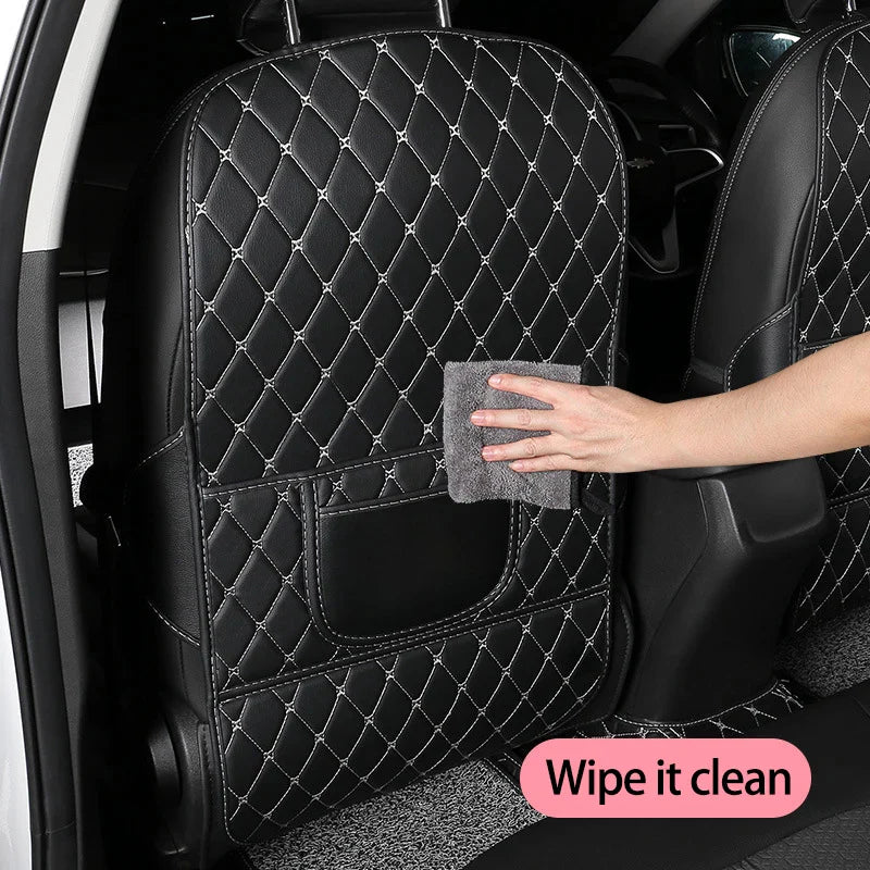 Leather Car Anti-Kick Mats
